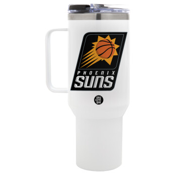 Phoenix Suns, Mega Stainless steel Tumbler with lid, double wall 1,2L