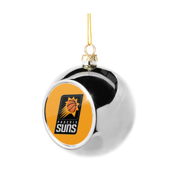 Phoenix Suns, Χριστουγεννιάτικη μπάλα δένδρου Ασημένια 8cm