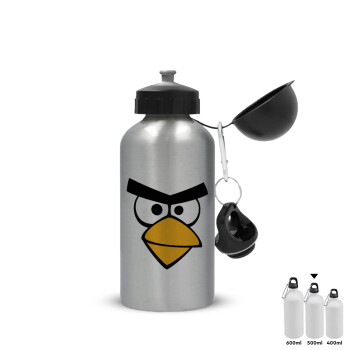 Angry birds eyes, Metallic water jug, Silver, aluminum 500ml