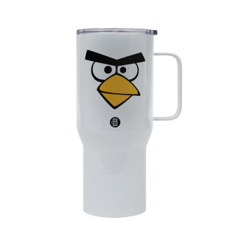 Angry birds eyes, Mega Stainless steel Tumbler with lid, double wall 750L