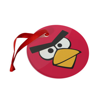 Angry birds eyes, Στολίδι Χριστουγεννιάτικο στολίδι γυάλινο 9cm