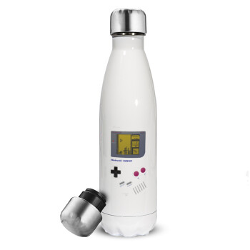 Gameboy, Metal mug thermos White (Stainless steel), double wall, 500ml