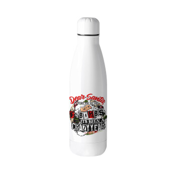 Dear Santa, sorry for all the F-bombs, Metal mug thermos (Stainless steel), 500ml