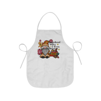 Gingerbread Wishes, Chef Apron Short Full Length Adult (63x75cm)