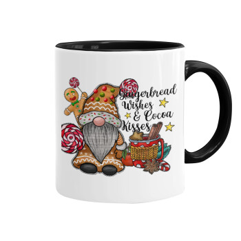 Gingerbread Wishes, Mug colored black, ceramic, 330ml