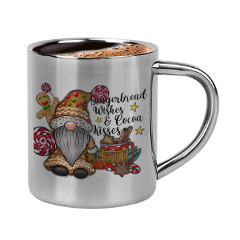 Gingerbread Wishes, Double-wall metal cup for espresso (220ml)