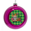 Purple Christmas tree ornament bauble 8cm