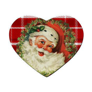 Santa Claus, Mousepad heart 23x20cm