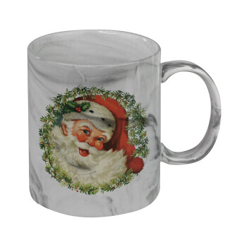 Santa Claus, Mug ceramic marble style, 330ml