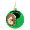 Green Christmas tree ornament ball 8cm