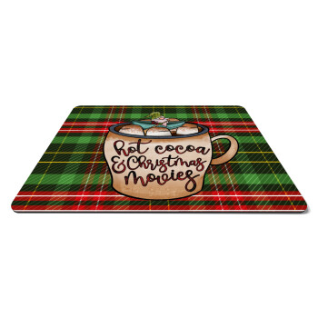 Hot Cocoa And Christmas Movies, Mousepad ορθογώνιο 27x19cm