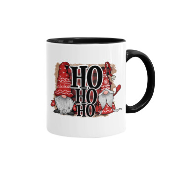 Ho ho ho, Mug colored black, ceramic, 330ml