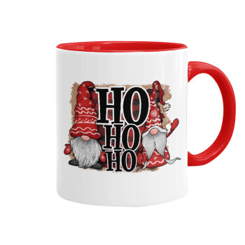 Ho ho ho, Mug colored red, ceramic, 330ml