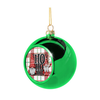 Ho ho ho, Χριστουγεννιάτικη μπάλα δένδρου Πράσινη 8cm