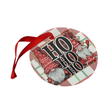 Ho ho ho, Christmas ornament glass 9cm