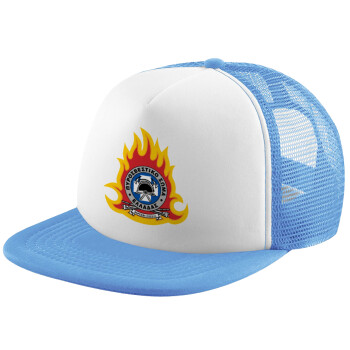 Πυροσβεστικό σώμα Ελλάδος, Child's Soft Trucker Hat with Blue/White Mesh (POLYESTER, CHILD, ONE SIZE)