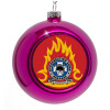 Purple Christmas tree ornament bauble 8cm