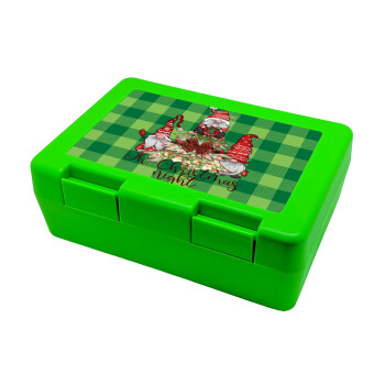 Oh Christmas Night, Children's cookie container GREEN 185x128x65mm (BPA free plastic)