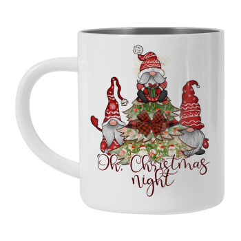 Oh Christmas Night, Mug Stainless steel double wall 450ml