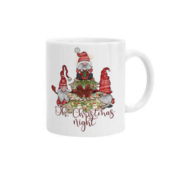 Oh Christmas Night, Ceramic coffee mug, 330ml (1pcs)