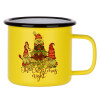 Metallic enamel MATT Yellow cup 360ml