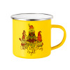 Yellow Enamel Metallic Cup 360ml