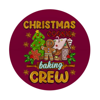 Christmas Cookie Baking Crew, Mousepad Στρογγυλό 20cm
