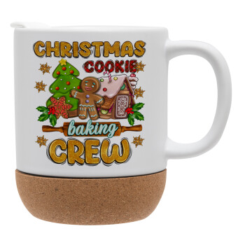 Christmas Cookie Baking Crew, Ceramic coffee mug Cork (MAT), 330ml (1pcs)