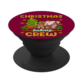 Christmas Cookie Baking Crew, Phone Holders Stand  Black Hand-held Mobile Phone Holder