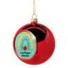 Christmas tree ball Red 8cm