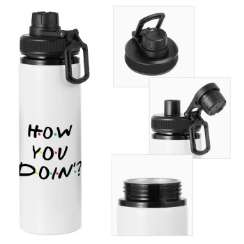 Friends How You Doin'?, Metal water bottle with safety cap, aluminum 850ml