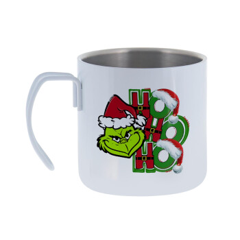 Grinch ho ho ho, Mug Stainless steel double wall 400ml