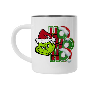 Grinch ho ho ho, Mug Stainless steel double wall 450ml