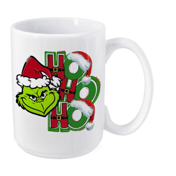 Grinch ho ho ho, Κούπα Mega, κεραμική, 450ml