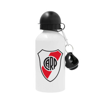 River Plate, Metal water bottle, White, aluminum 500ml