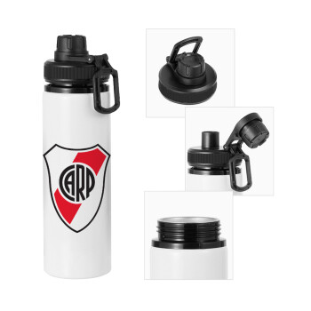 River Plate, Metal water bottle with safety cap, aluminum 850ml