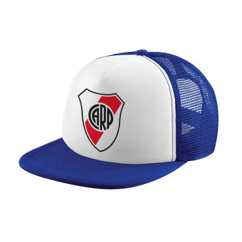 River Plate, Καπέλο παιδικό Soft Trucker με Δίχτυ ΜΠΛΕ/ΛΕΥΚΟ (POLYESTER, ΠΑΙΔΙΚΟ, ONE SIZE)