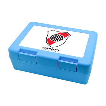 River Plate, Children's cookie container LIGHT BLUE 185x128x65mm (BPA free plastic)