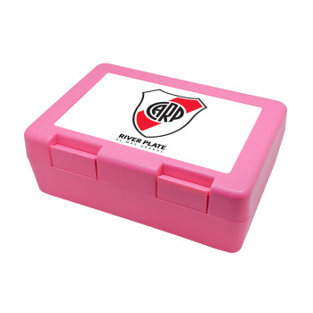 River Plate, Children's cookie container PINK 185x128x65mm (BPA free plastic)