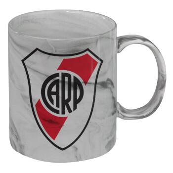 River Plate, Mug ceramic marble style, 330ml