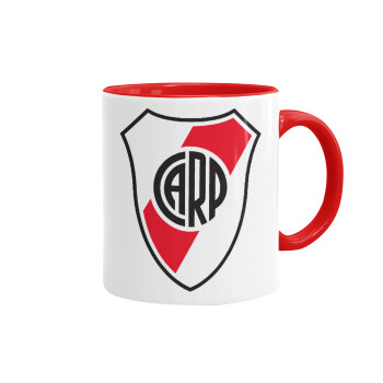 River Plate, Mug colored red, ceramic, 330ml