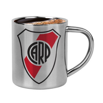 River Plate, Double-wall metal cup for espresso (220ml)