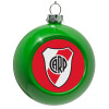 Green Christmas tree ornament bauble 8cm