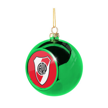 River Plate, Green Christmas tree ornament ball 8cm