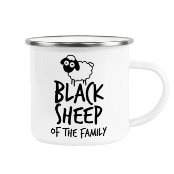 Black Sheep of the Family, Metallic enamel cup white 360ml