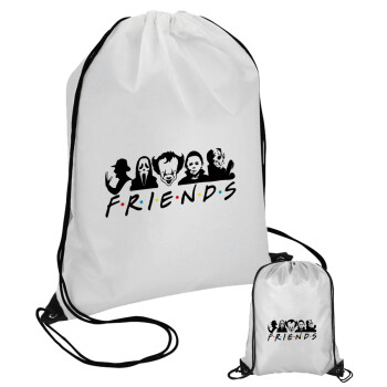 Halloween Friends, Pouch bag with black cords (1 piece)