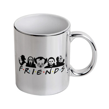 Halloween Friends, Mug ceramic, silver mirror, 330ml