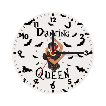 Wednesday Addams Dance, Wooden wall clock (20cm)