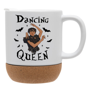 Wednesday Addams Dance, Ceramic coffee mug Cork (MAT), 330ml (1pcs)