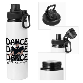 Wednesday dance dance dance, Metal water bottle with safety cap, aluminum 850ml